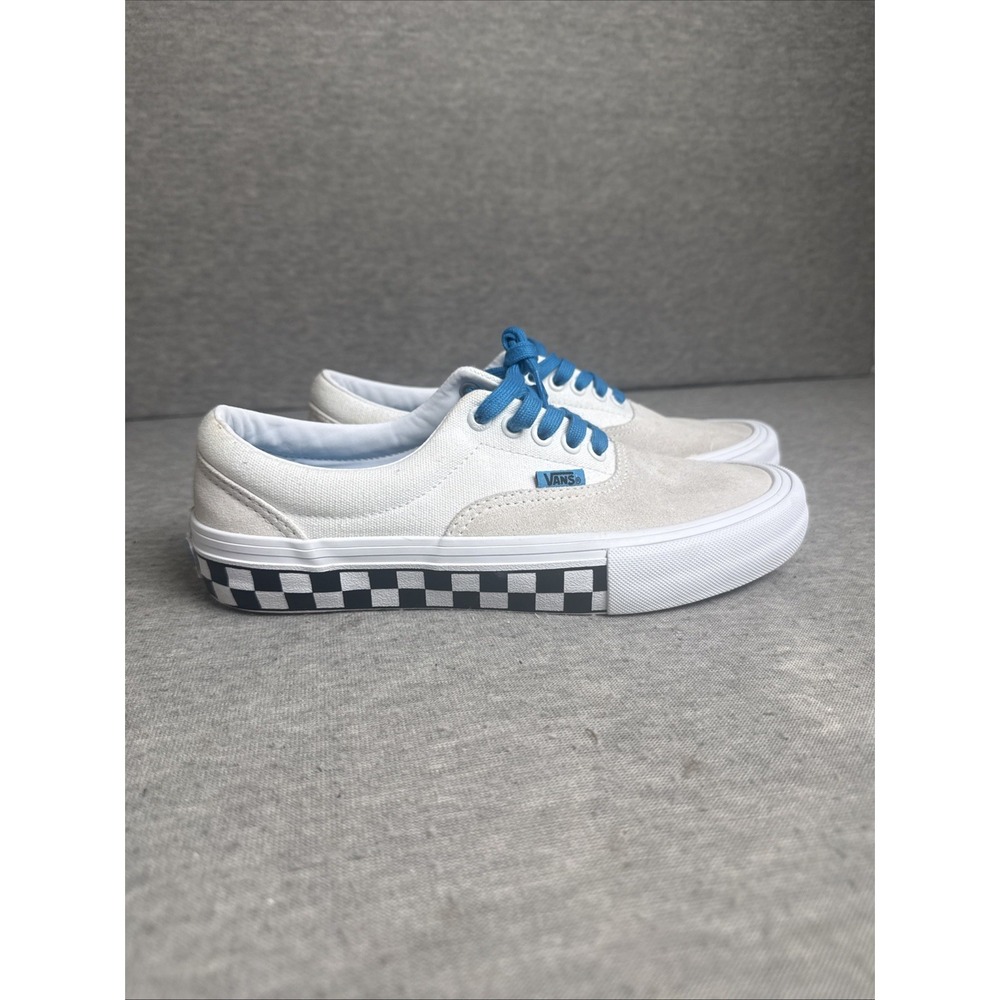 Vans Ultracush HD Pro Mens Size 7 White Cream Checkered Sole Shoes